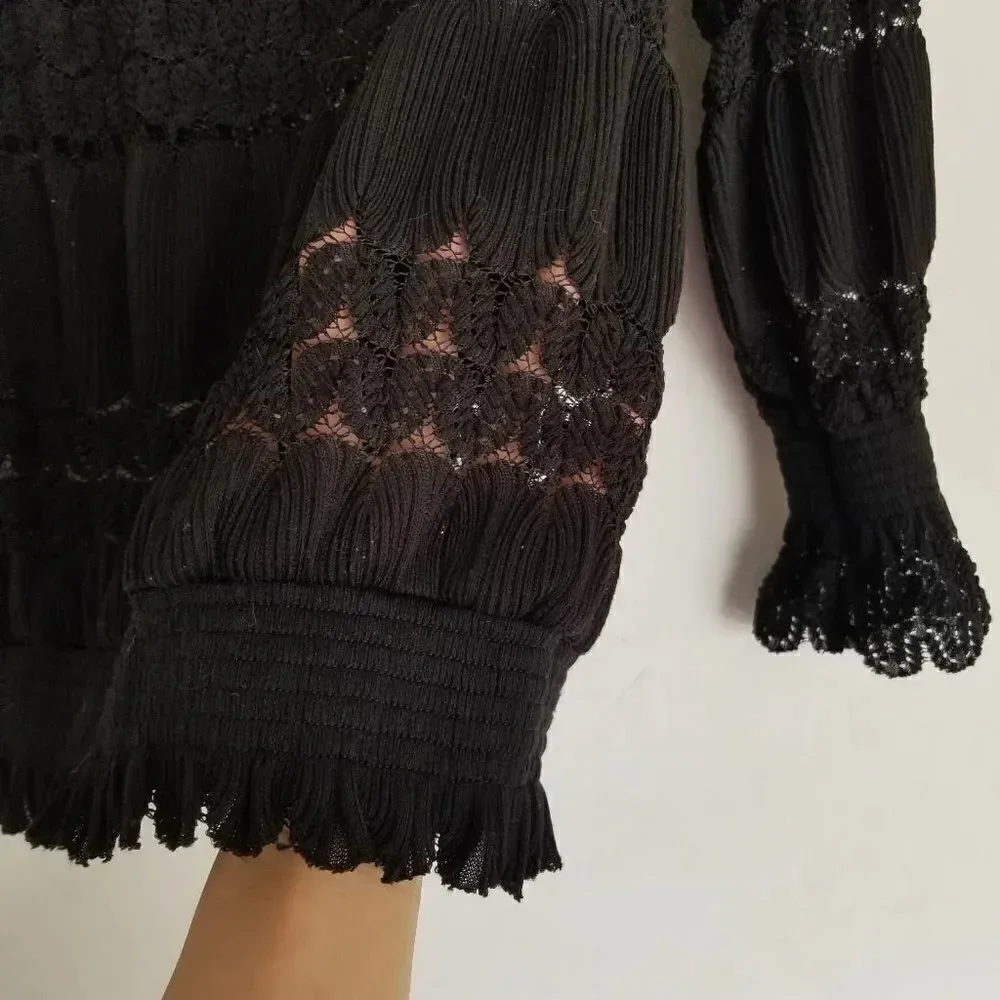 Anthro Deletta Riley Off The Shoulder Lace Top XS